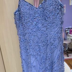 Size 4 blue embellished dress